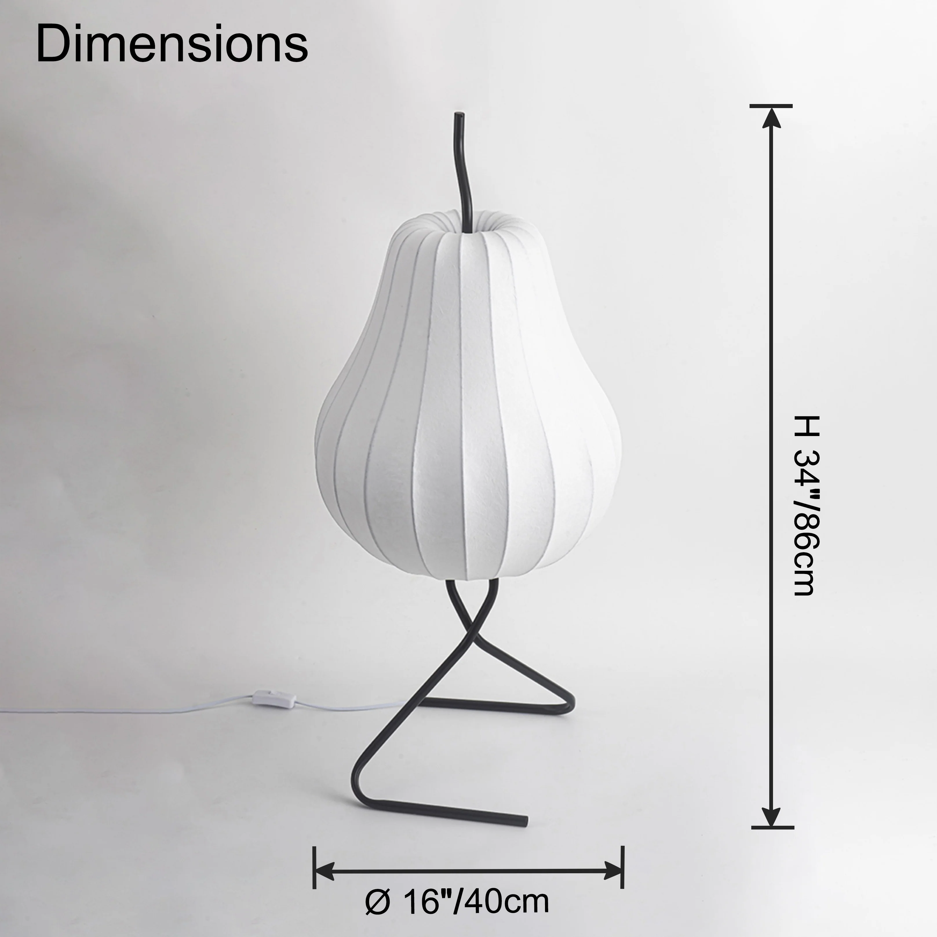 WOMO Pear Lantern Silk Floor Lamp-WM7126 - Image 34