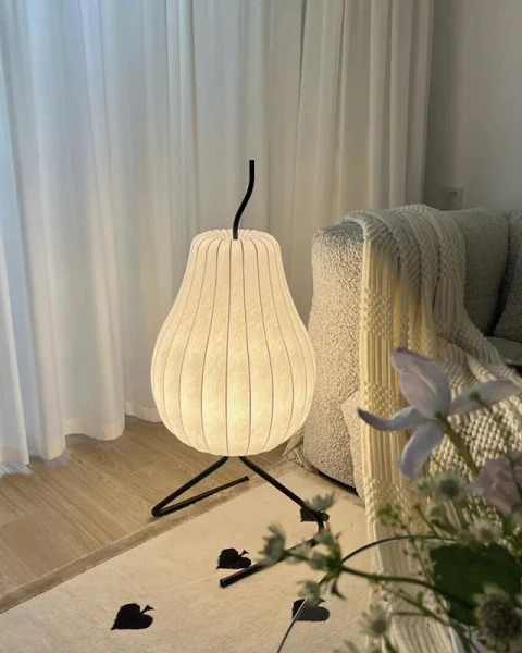 WOMO Pear Lantern Silk Floor Lamp-WM7126 - Image 4