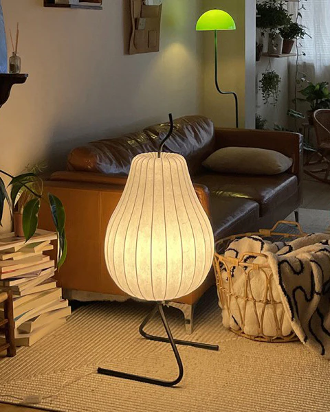 WOMO Pear Lantern Silk Floor Lamp-WM7126 - Image 9