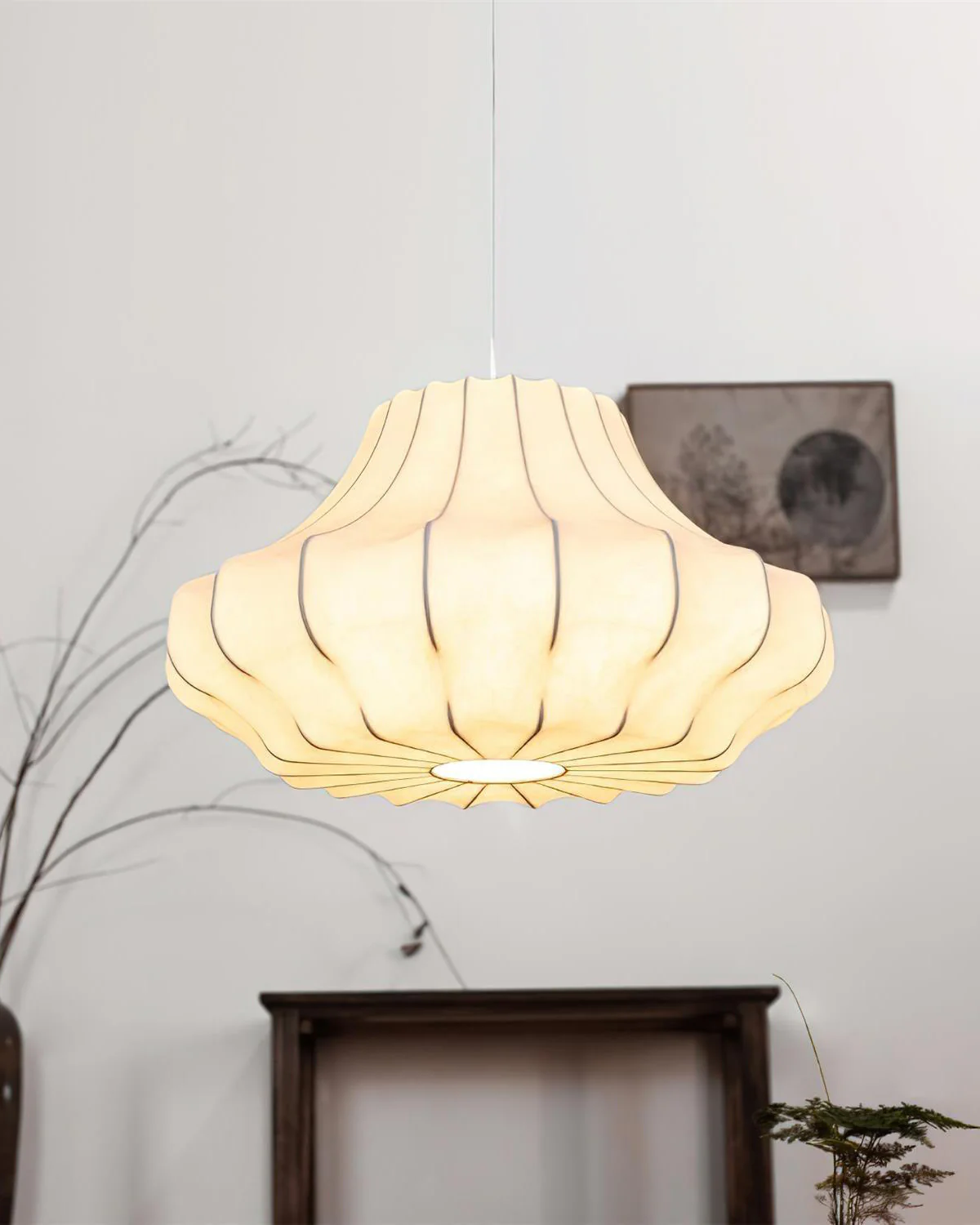 WOMO Japandi Silk Pendant Light-WM2947 - Image 10