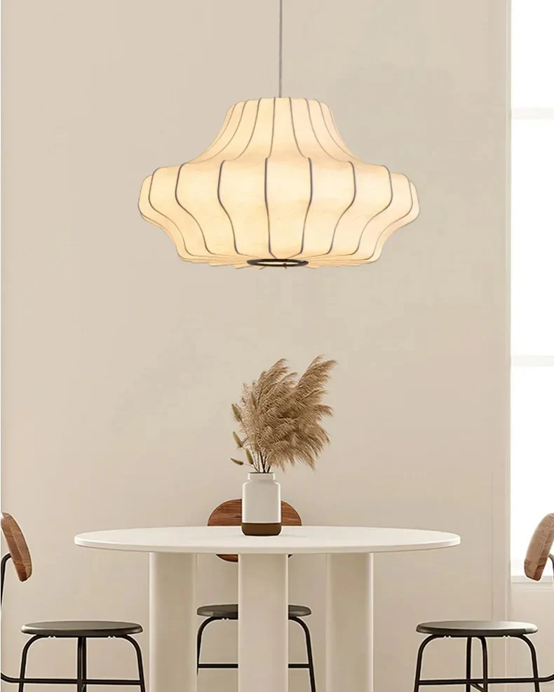 WOMO Japandi Silk Pendant Light-WM2947 - Image 11