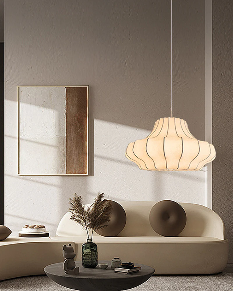 WOMO Japandi Silk Pendant Light-WM2947 - Image 12
