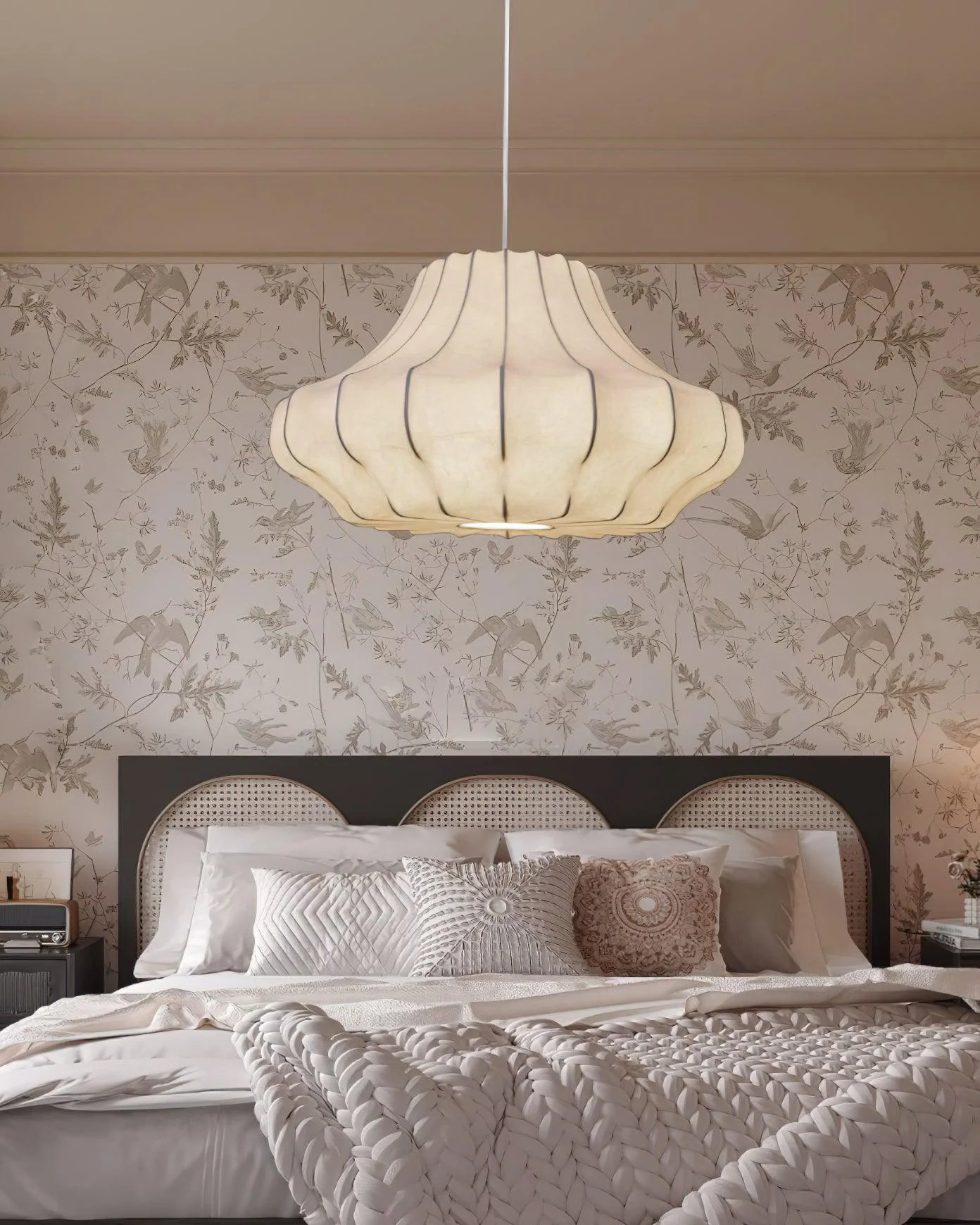 WOMO Japandi Silk Pendant Light-WM2947 - Image 13