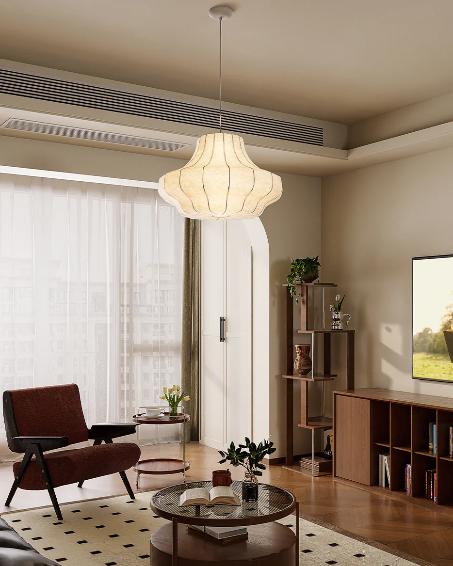 WOMO Japandi Silk Pendant Light-WM2947 - Image 24