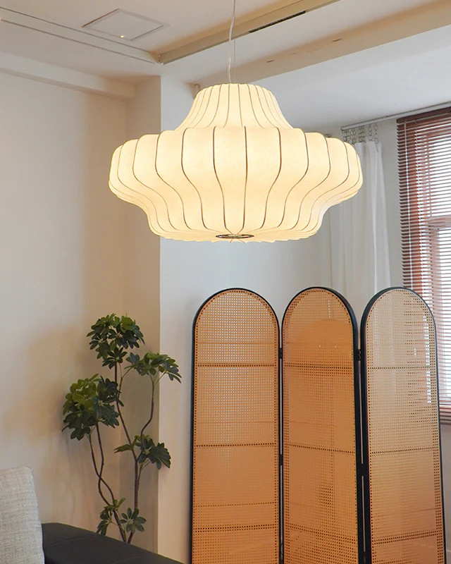 WOMO Japandi Silk Pendant Light-WM2947 - Image 3