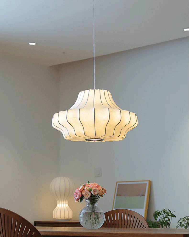 WOMO Japandi Silk Pendant Light-WM2947 - Image 5