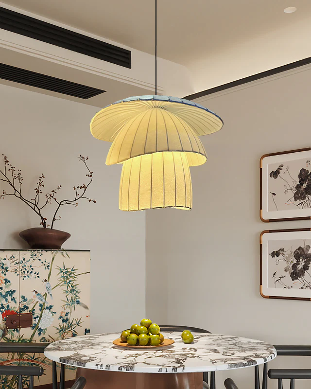 WOMO Japandi Coir Silk Pendant Light-WM2963 - Image 2