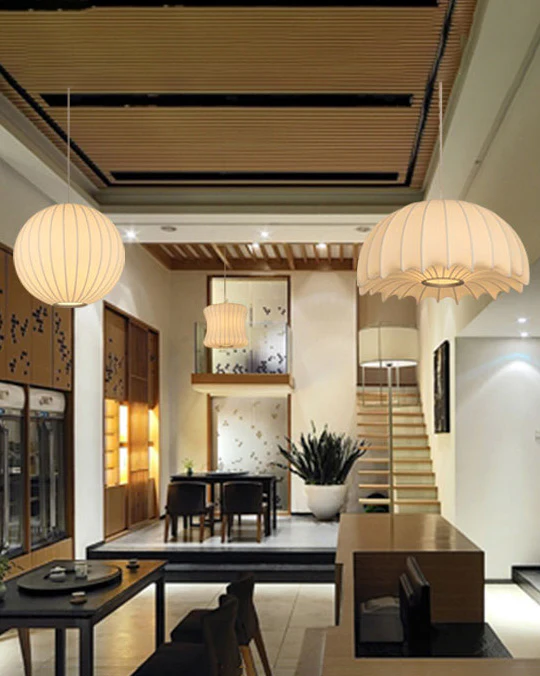 WOMO Jellyfish Silk Pendant Light-WM2974 - Image 15