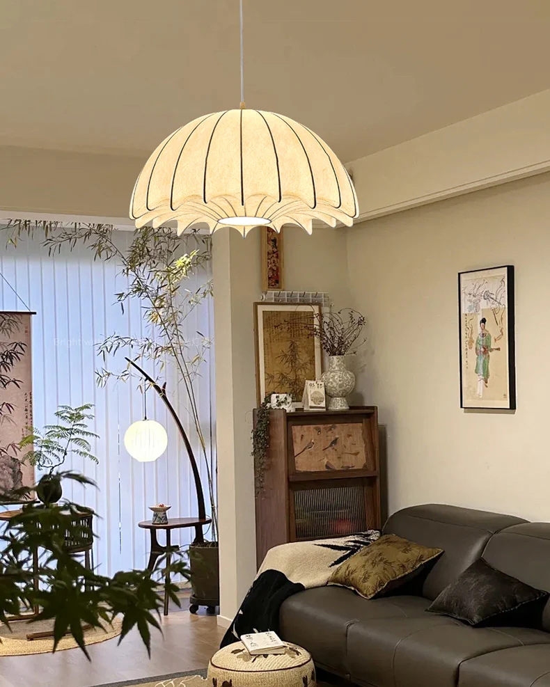 WOMO Jellyfish Silk Pendant Light-WM2974 - Image 16