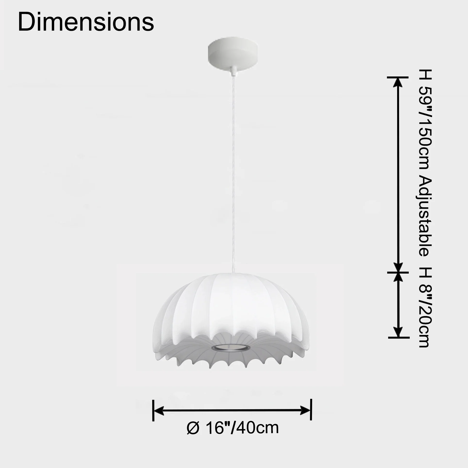 WOMO Jellyfish Silk Pendant Light-WM2974 - Image 26
