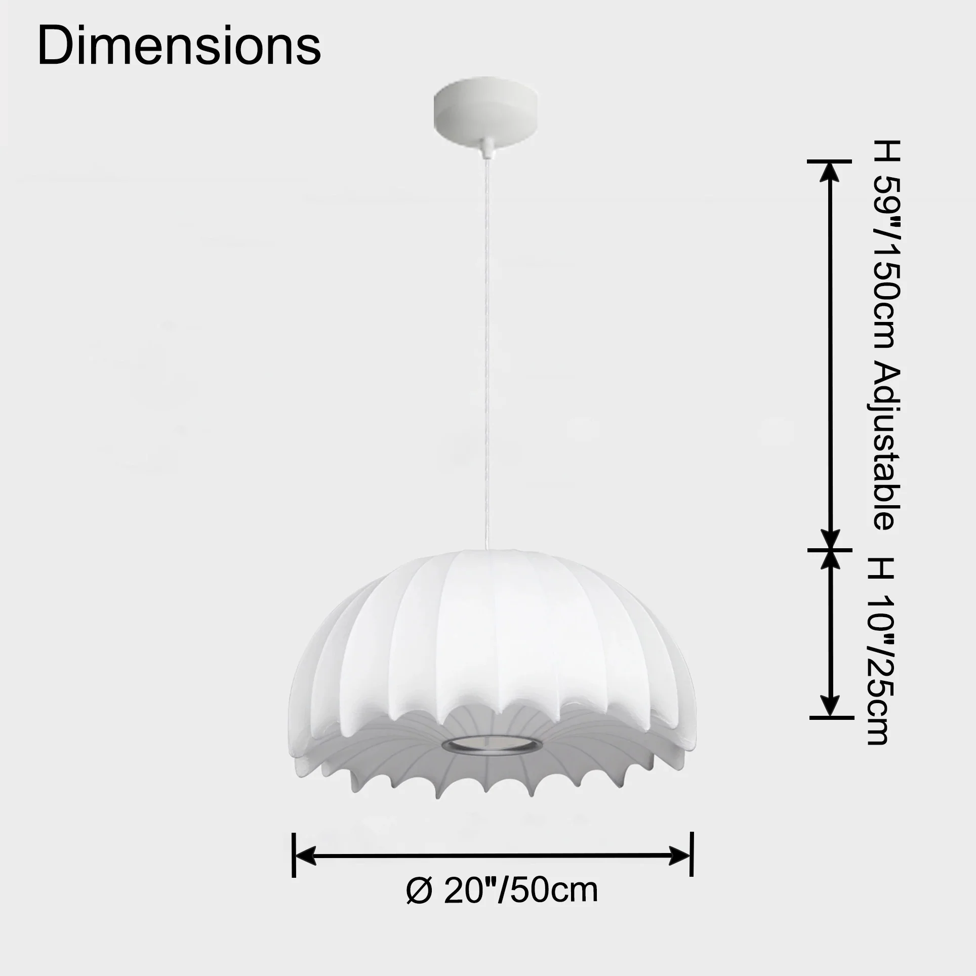 WOMO Jellyfish Silk Pendant Light-WM2974 - Image 28