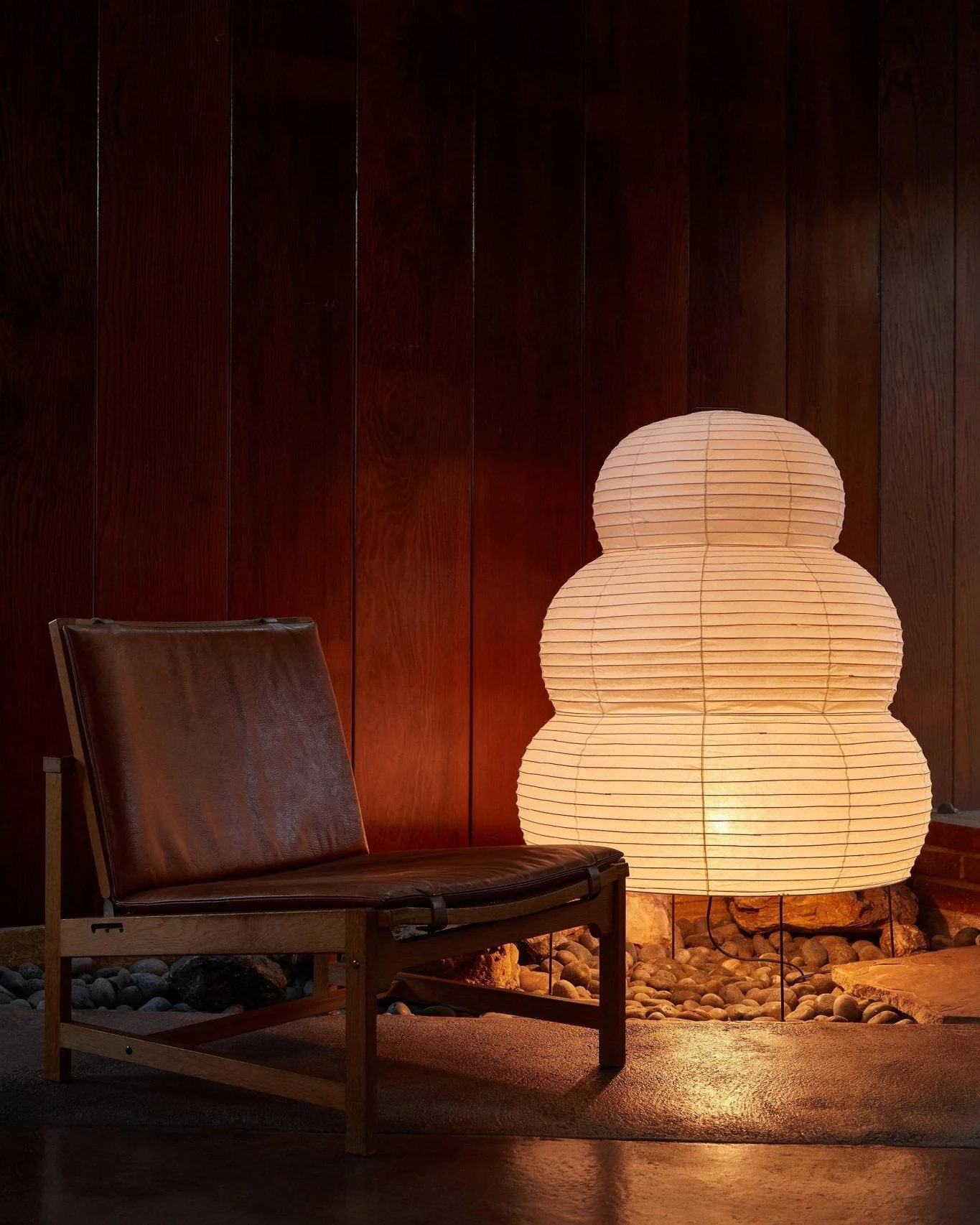 WOMO Lantern Fabric Floor Lamp-WM7091 - Image 4