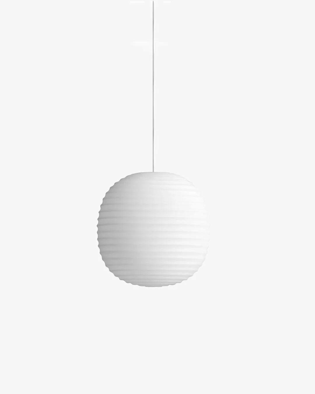 WOMO Lantern Ribbed Milk Glass Pendant Light-WM2676 - Image 12