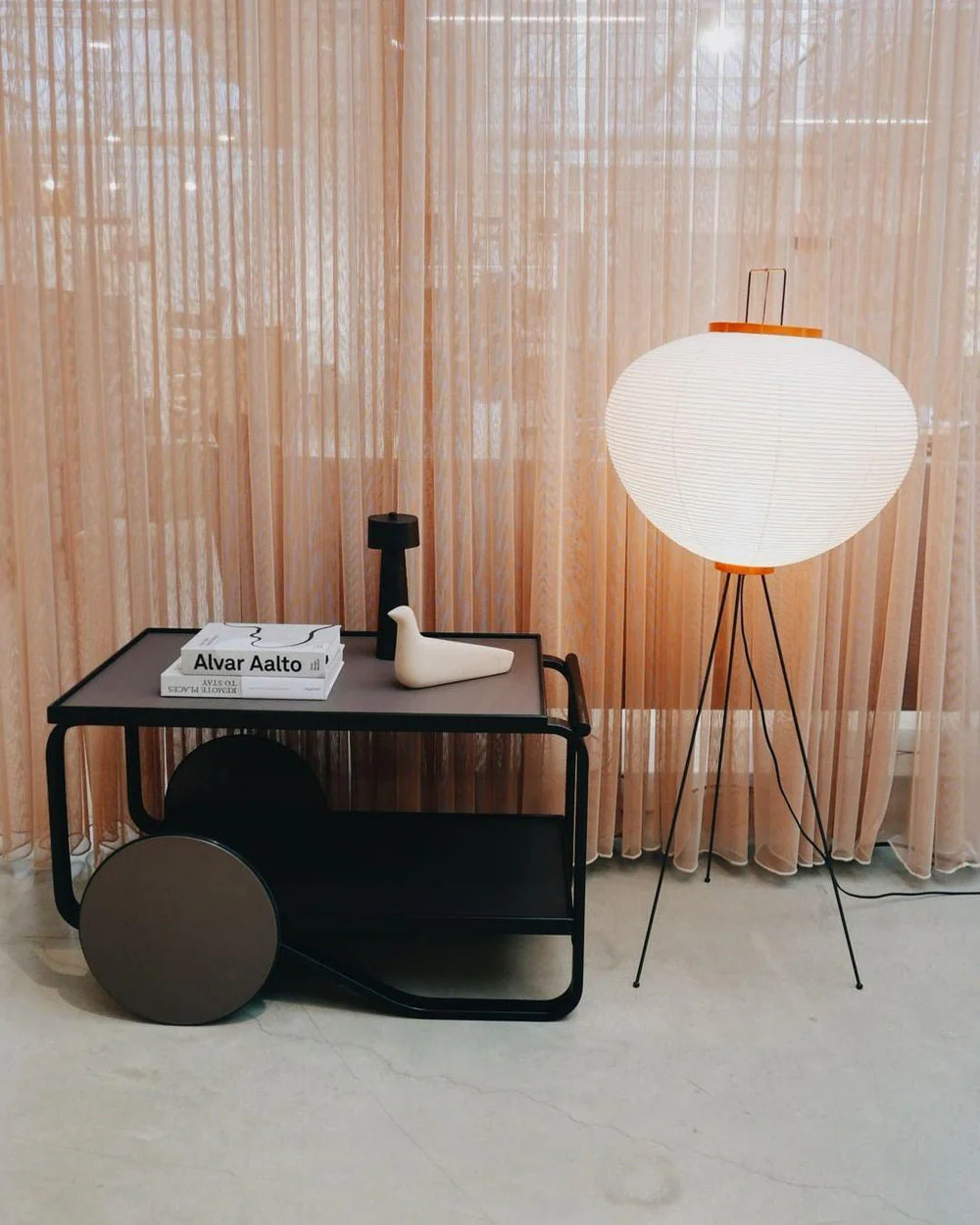 WOMO Lantern Tripod Fabric Floor Lamp-WM7090 - Image 14