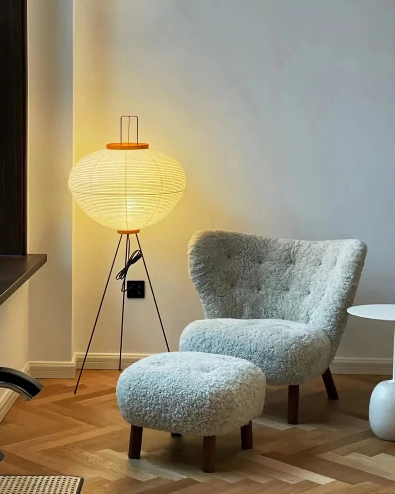 WOMO Lantern Tripod Fabric Floor Lamp-WM7090 - Image 15