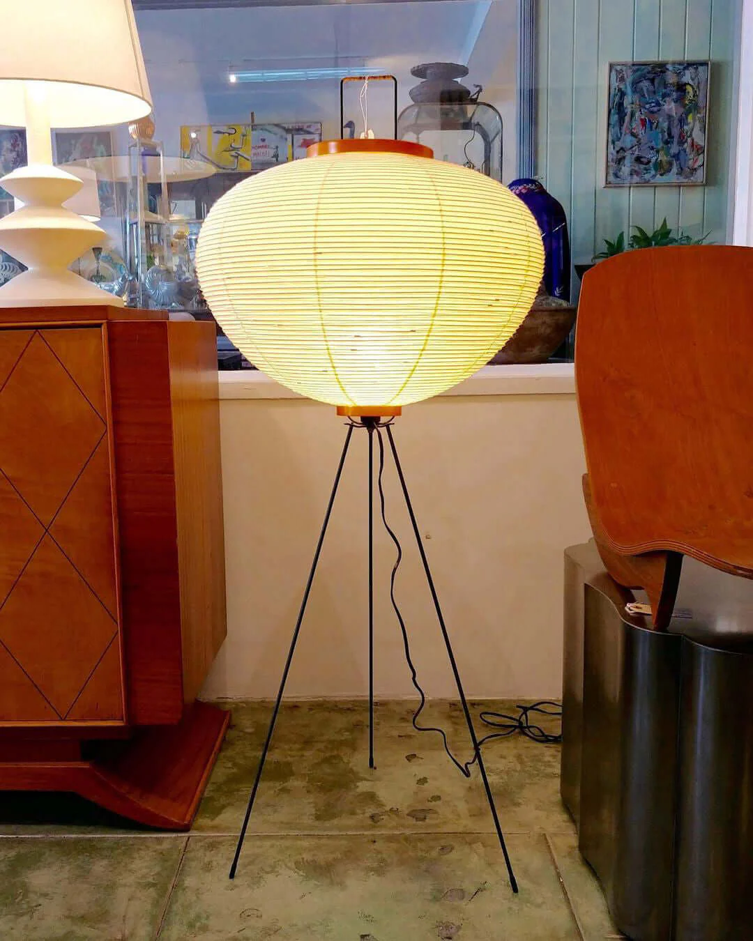 WOMO Lantern Tripod Fabric Floor Lamp-WM7090 - Image 18