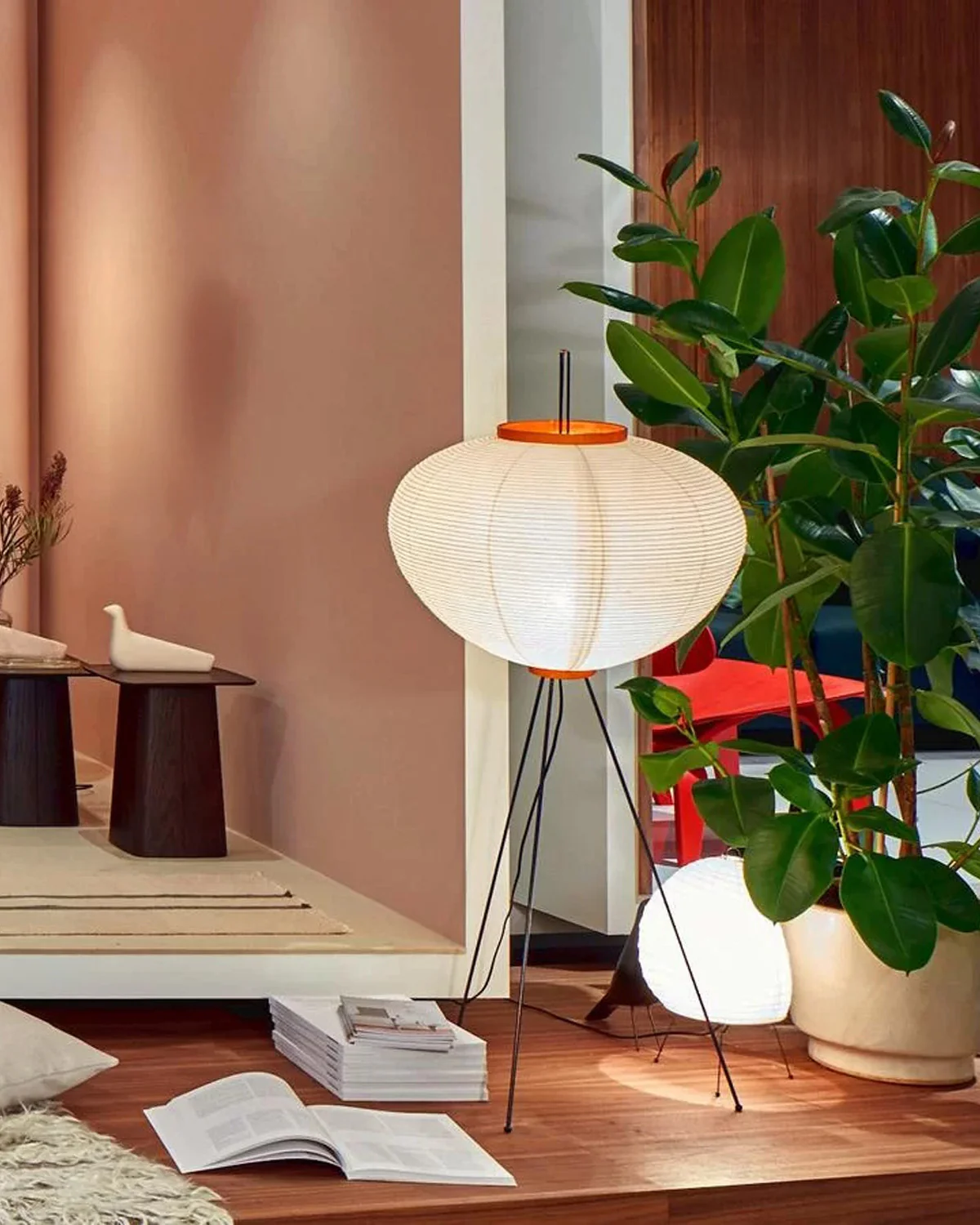 WOMO Lantern Tripod Fabric Floor Lamp-WM7090 - Image 19