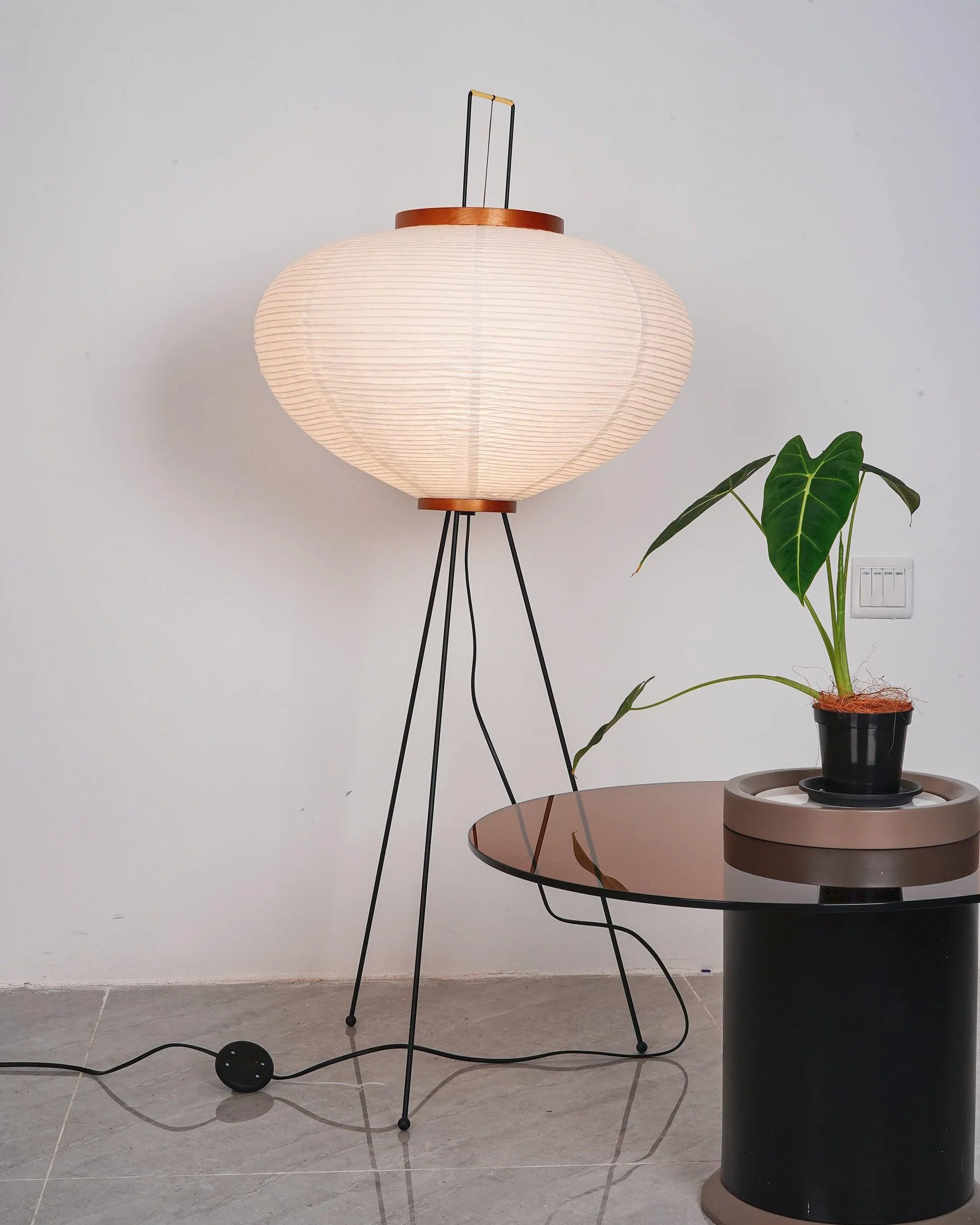 WOMO Lantern Tripod Fabric Floor Lamp-WM7090 - Image 20