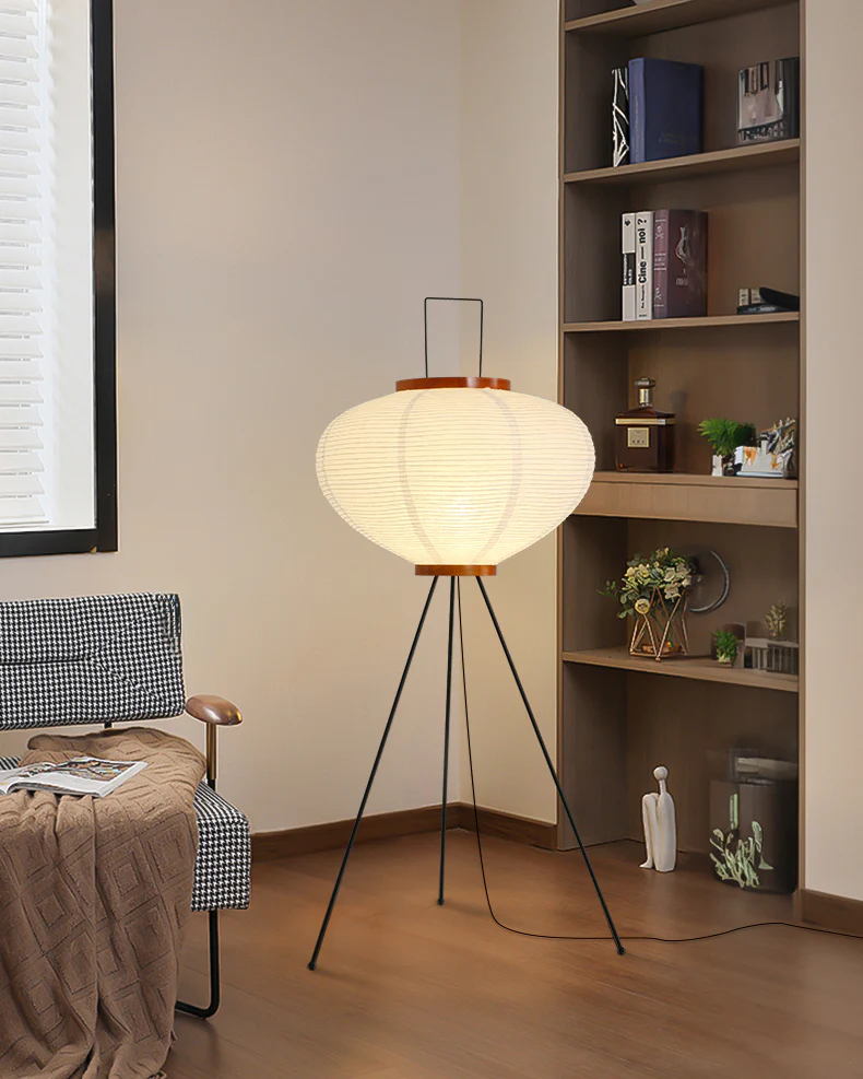 WOMO Lantern Tripod Fabric Floor Lamp-WM7090 - Image 25