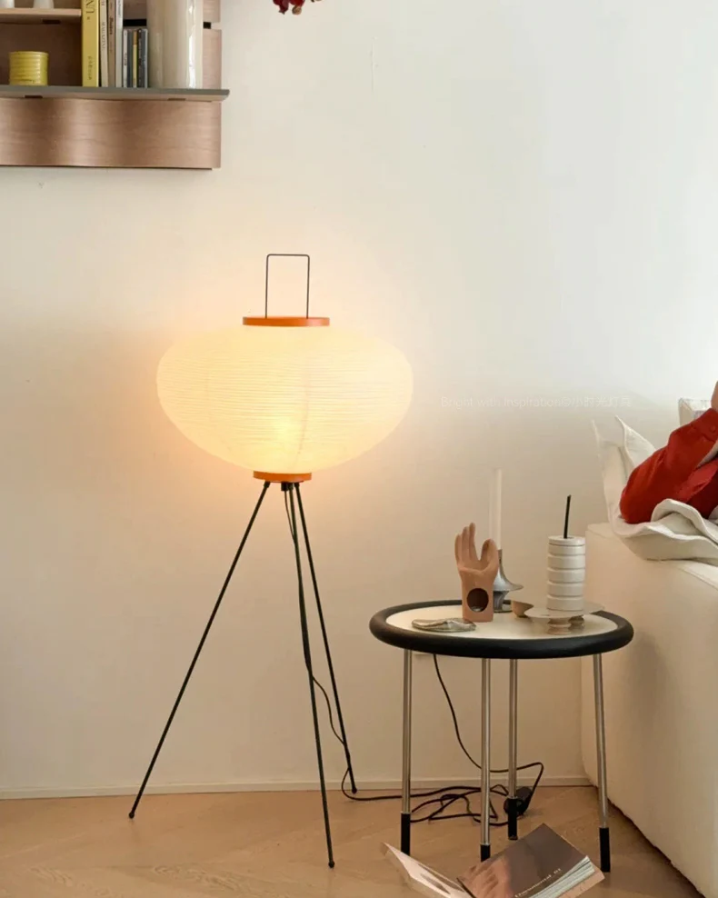 WOMO Lantern Tripod Fabric Floor Lamp-WM7090 - Image 3