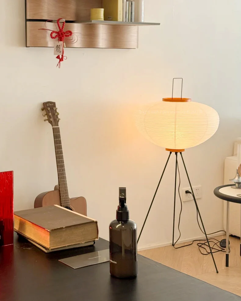 WOMO Lantern Tripod Fabric Floor Lamp-WM7090 - Image 5