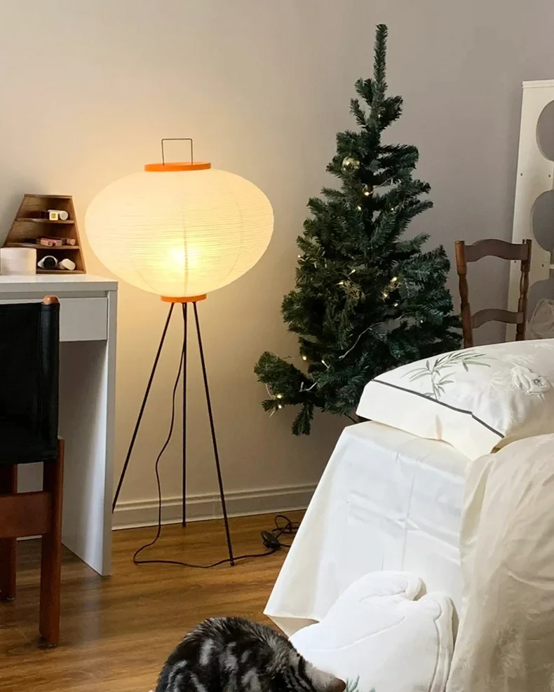 WOMO Lantern Tripod Fabric Floor Lamp-WM7090 - Image 6