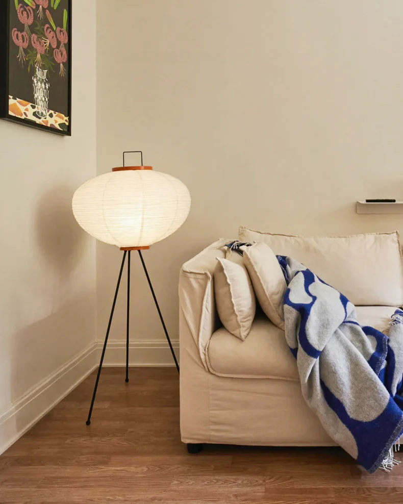 WOMO Lantern Tripod Fabric Floor Lamp-WM7090 - Image 8