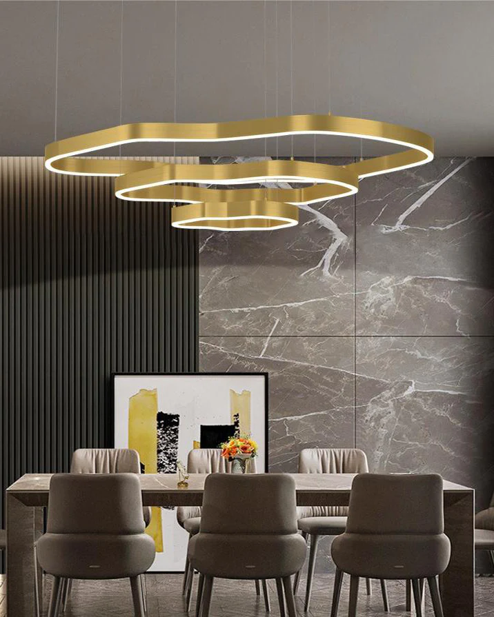 WOMO Oversized Tiered led Ring Chandelier-WM2599 - Image 12