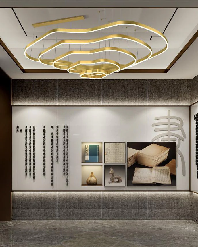 WOMO Oversized Tiered led Ring Chandelier-WM2599 - Image 14