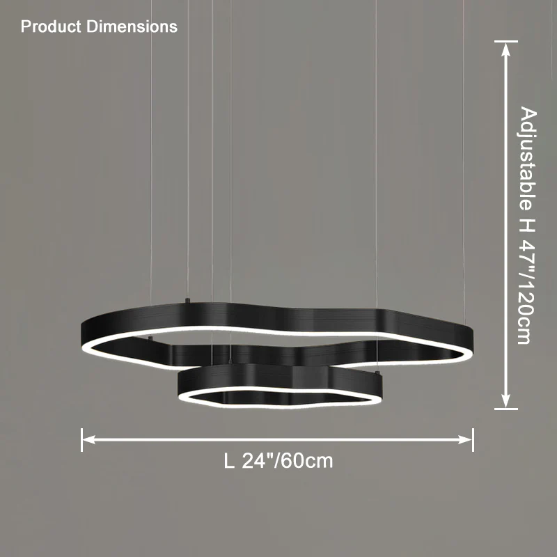 WOMO Oversized Tiered led Ring Chandelier-WM2599 - Image 18