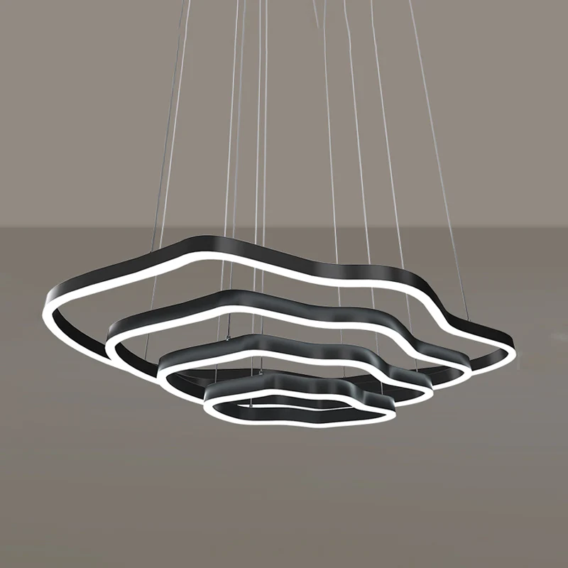 WOMO Oversized Tiered led Ring Chandelier-WM2599 - Image 23