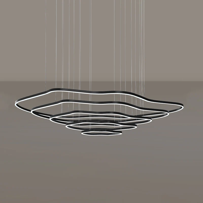 WOMO Oversized Tiered led Ring Chandelier-WM2599 - Image 25