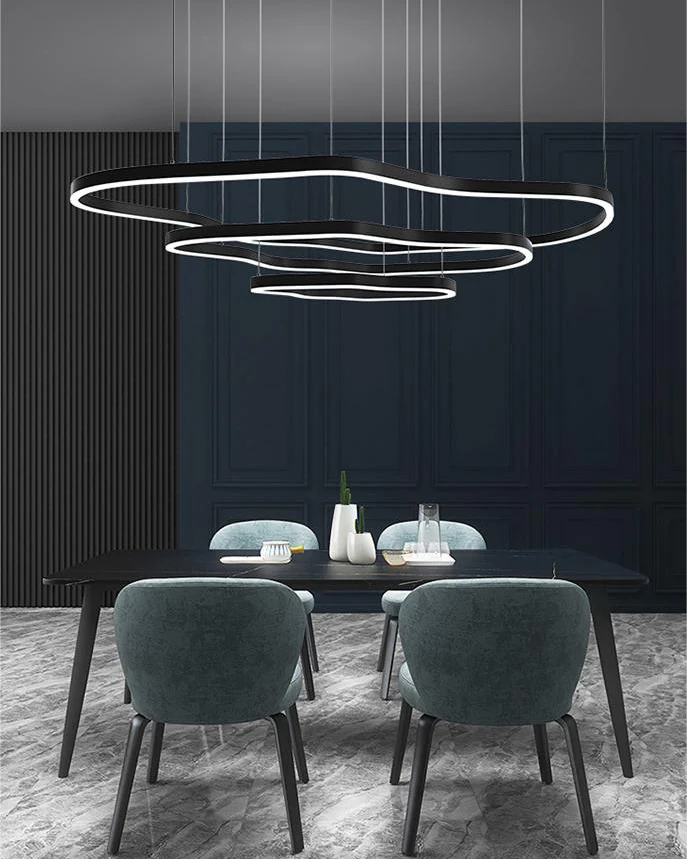 WOMO Oversized Tiered led Ring Chandelier-WM2599 - Image 3
