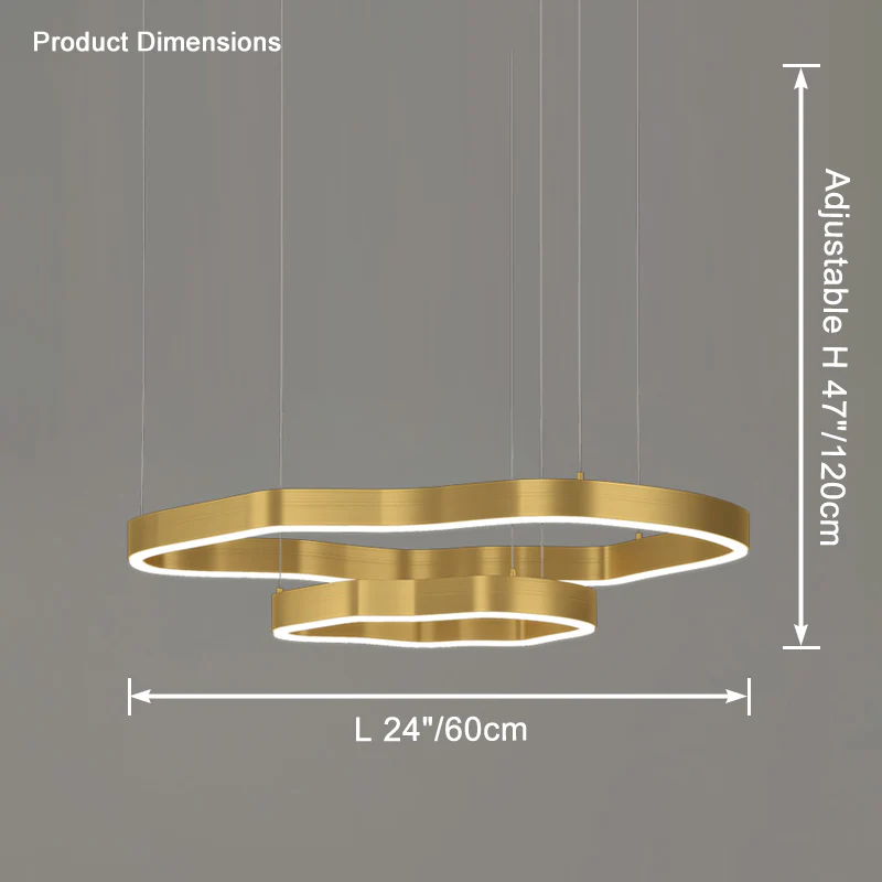 WOMO Oversized Tiered led Ring Chandelier-WM2599 - Image 32