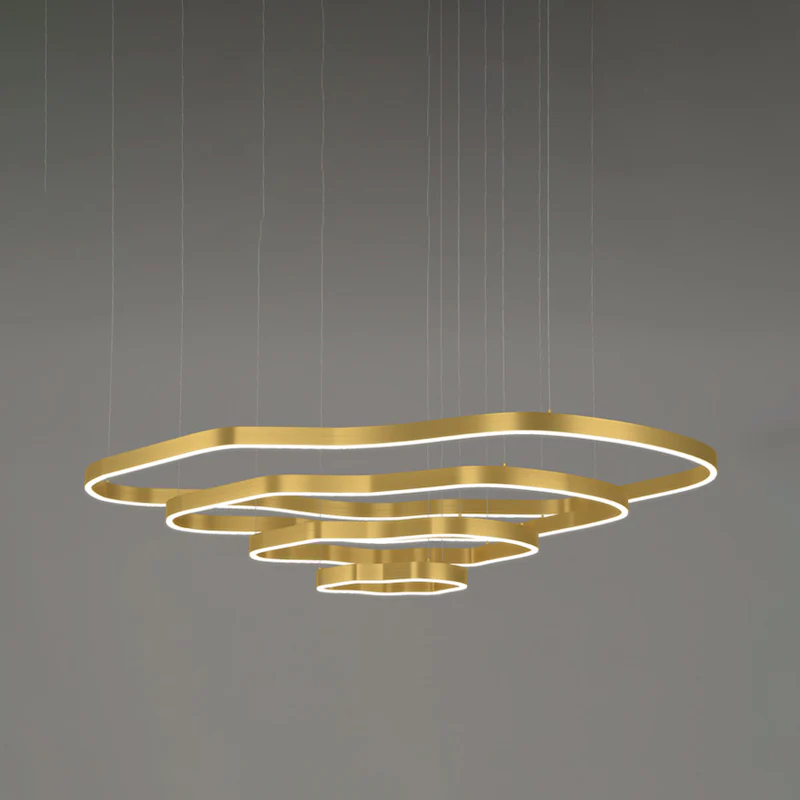 WOMO Oversized Tiered led Ring Chandelier-WM2599 - Image 37