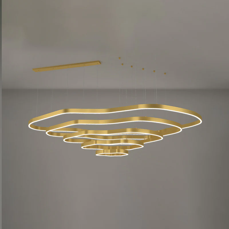 WOMO Oversized Tiered led Ring Chandelier-WM2599 - Image 39