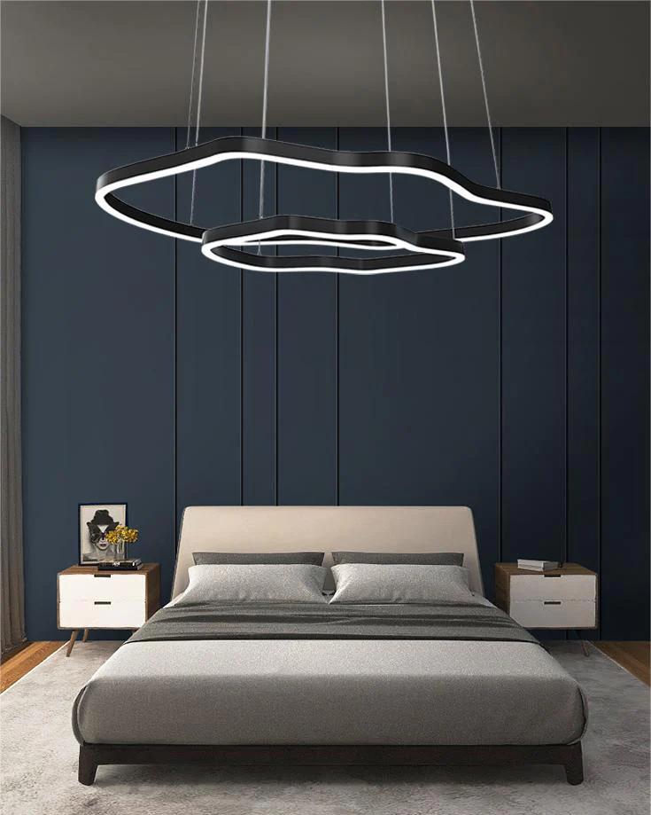 WOMO Oversized Tiered led Ring Chandelier-WM2599 - Image 4
