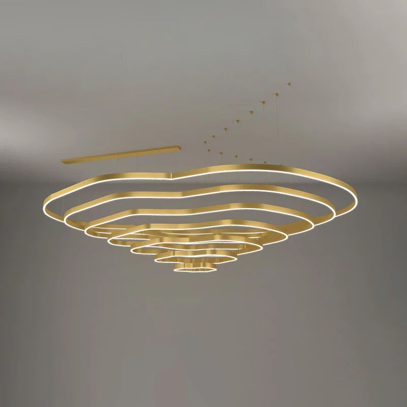 WOMO Oversized Tiered led Ring Chandelier-WM2599 - Image 43