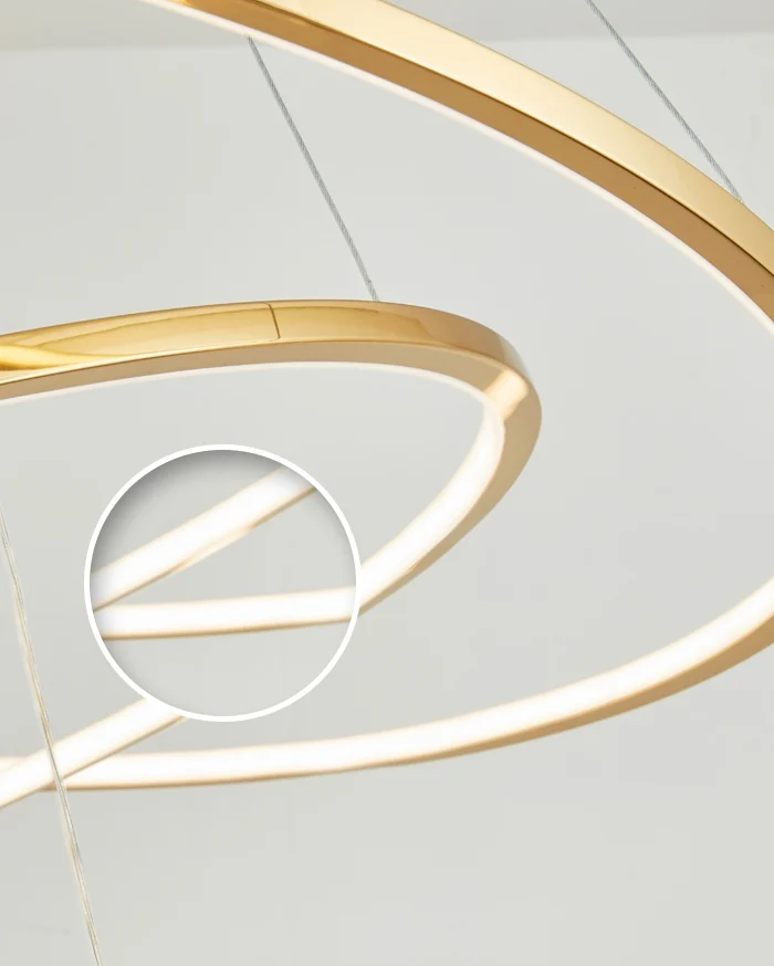 WOMO Large Tiered Ring Foyer Chandelier-WM2654 - Image 14