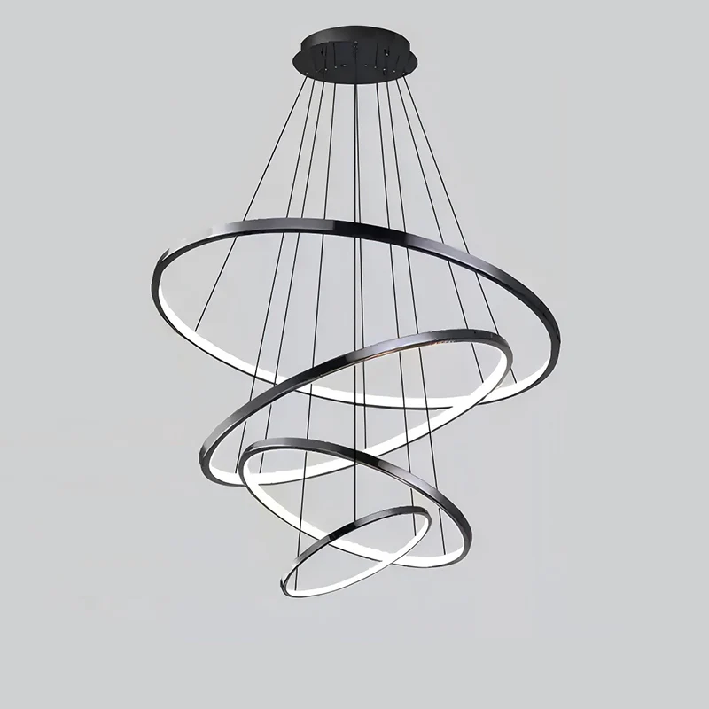 WOMO Large Tiered Ring Foyer Chandelier-WM2654 - Image 16