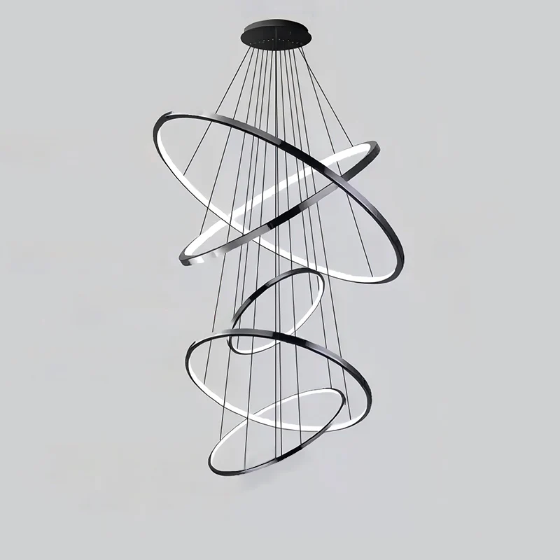 WOMO Large Tiered Ring Foyer Chandelier-WM2654 - Image 18