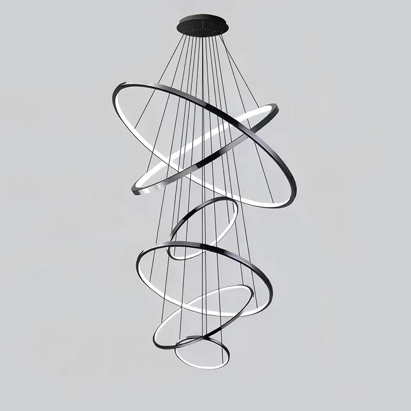 WOMO Large Tiered Ring Foyer Chandelier-WM2654 - Image 20