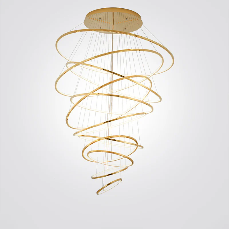 WOMO Large Tiered Ring Foyer Chandelier-WM2654 - Image 36
