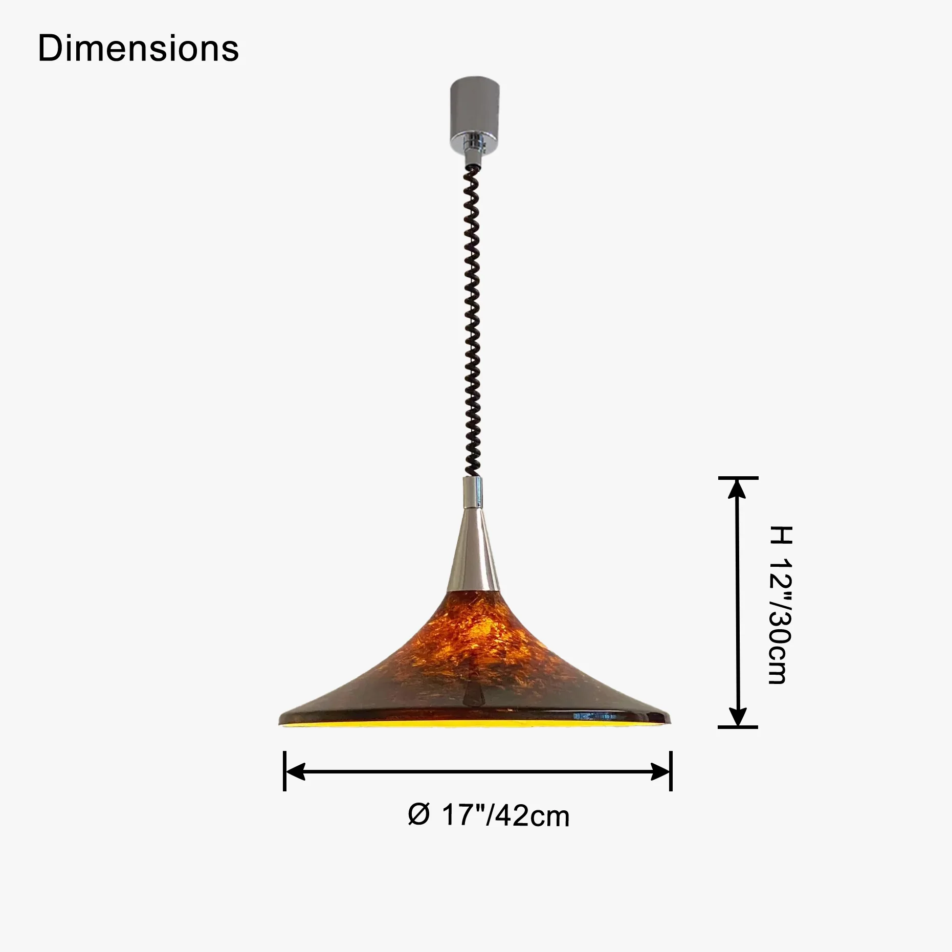 WOMO Lava Cone Rise Fall Pendant Light -WM2823 - Image 24