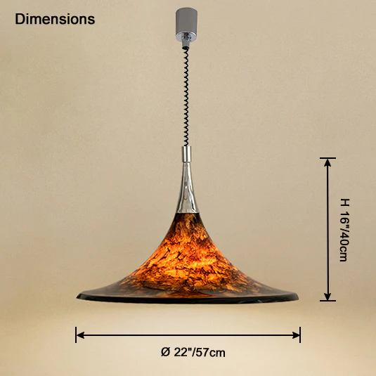 WOMO Lava Cone Rise Fall Pendant Light -WM2823 - Image 26