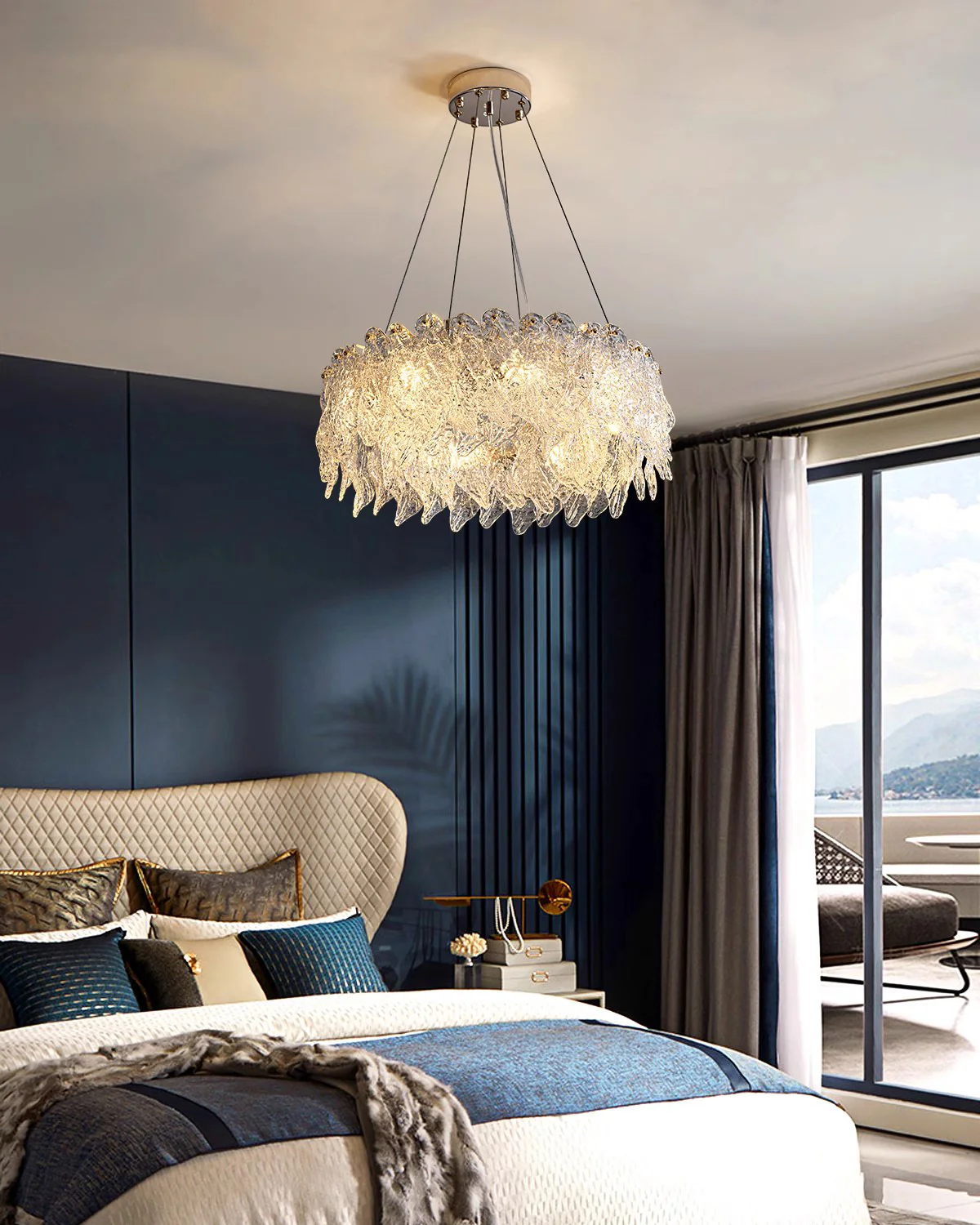 WOMO Leaf Glass Chandelier-WM2374 - Image 5