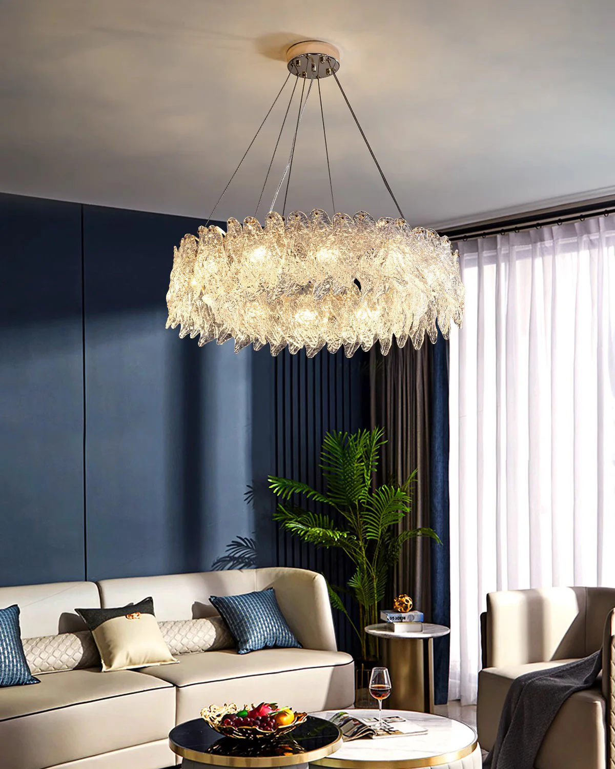 WOMO Leaf Glass Chandelier-WM2374 - Image 6