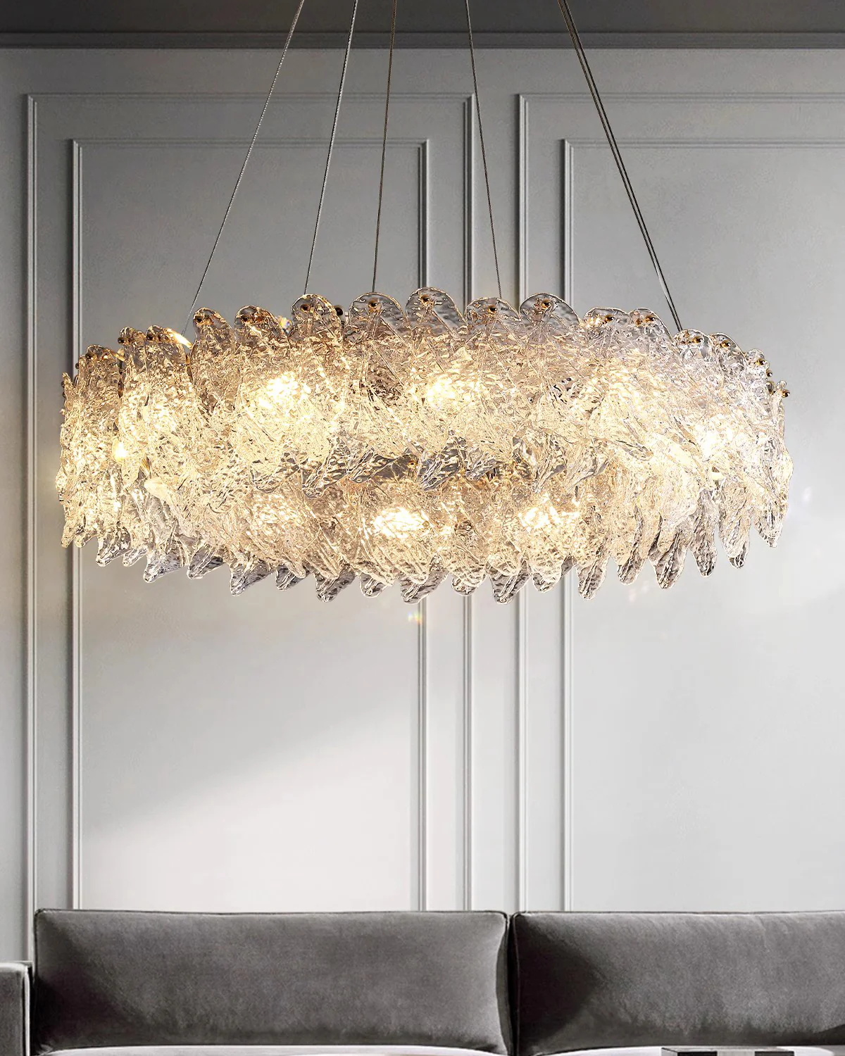 WOMO Leaf Glass Chandelier-WM2374 - Image 7