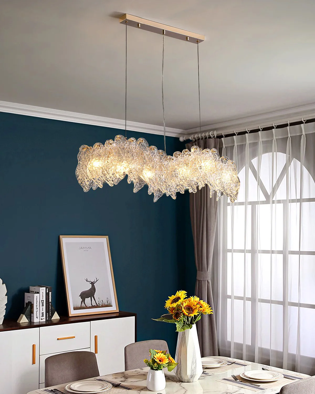 WOMO Leaf Glass Chandelier-WM2374 - Image 8