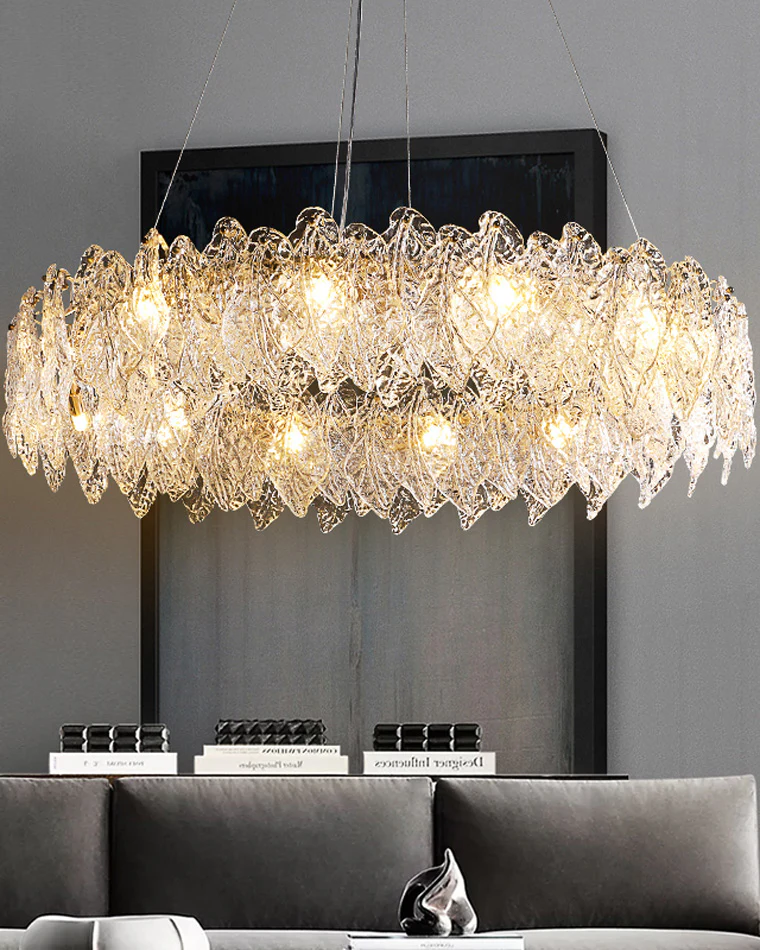 WOMO Leaf Glass Chandelier-WM2374 - Image 9